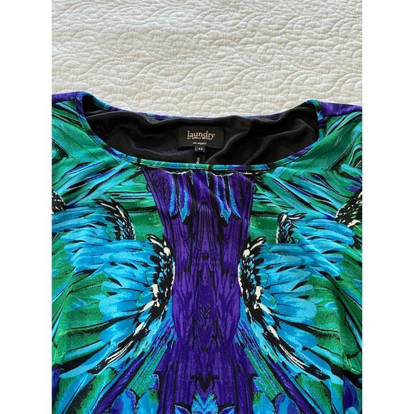 Laundry by Shelli Segal Boho Chic Resort Wear Maximalist Statement Dress Size 12 - Picture 6 of 10